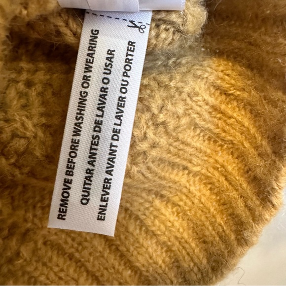 NEW Madewell Charley Alpaca Blend Pullover Sweater Mustard Size XXS MSRP $98 - Picture 5 of 7